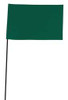 BLACKBURN MFG COMPANY, INC. 3JUR6 MARKING FLAG GREEN BLANK VINYL PK100
