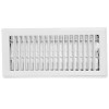 IMPERIAL MANUFACTURING RG0283 4X14 WHITE FLOOR REGISTER STD