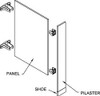 RESERVED - 7 COMBINATIONS 7AV93 PARTITION URINAL SCREEN POLY 36 IN BLUE