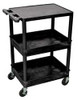 EBSCO INDUSTRIES INC. DBA LUXOR STC211-13W636 D5671 UTILITY CART 300 LB LOAD CAP. PE
