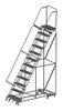 BALLYMORE WA-AD-123214G LOCKSTEP ROLLING LADDER,STEEL,120 IN.H