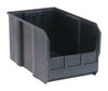 QUANTUM STORAGE SYSTEMS QUS260BR HANG AND STACK BIN,BLACK,PP,10 IN