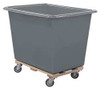 ROYAL G06-GRX-PTA-4UNN H7022 POLY TRUCK 6 BU GRAY WOOD BASE