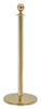 QUEUEWAY QWAY312-2P BALL TOP ROPE POST POLISHED BRASS 39 IN.