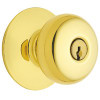 SCHLAGE F51A VPLY505K4 PLYMOUTH ENTRY KNOB K4 LT BRSS