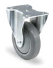 SHEPHERD CASTER PGR40120ZN-TPU22(GG) RIGID PLATE CASTER 300 LB 4 IN DIA
