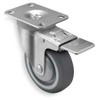 SHEPHERD CASTER PGT50120ZN-TPU22(GG) SWVL PLT CSTR W/TOTL-LOK 315 LB 5 IN DIA
