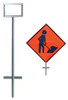 DICKE P100 IN-GROUND SIGN STAND