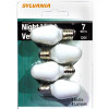 SYLVANIA 7C7/WHITE/NLITE/4 BULB NLGT WHITE CNDL C7 7W CD4