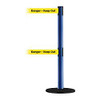 TENSABARRIER 889T2B-33-23-STD-NO-YDX-C D0017 BARRIER POST WITH BELT BLUE