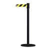 TENSABARRIER 890B-33-33-33-STD-NO-D4X-C D0007 BARRIER POST WITH BELT BLACK NO SC