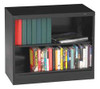 TENNSCO CORP BC18-30 BLACK BOOKCASE,WIDTH 36 IN,2 SHELF,BLACK