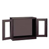 TENNSCO CORP CVDJ2478C BLACK COMBINATION STORAGE CABINET,CLEARVIEW