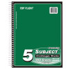 TOP FLIGHT WB2185/DPF NOTEBOOK 5-SUBJECT CR 180-CT