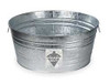TOUGH 3HNF8 UTILITY TUB 9 GAL. GALVANIZED STEEL