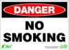 ZING ENTERPRISES, LLC 1109A DANGER SIGN NO SMOKING 7X10 ALUMINUM