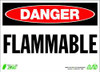 ZING ENTERPRISES, LLC 2098 ZING ECO SAFETY SIGN DANGER FLAMMABLE 14