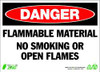 ZING ENTERPRISES, LLC 2100A ZING ECO SAFETY SIGN DANGER FLAMMABLE MA