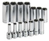 SK PROFESSIONAL TOOLS 1854 SOCKET SET 3/8 IN DR CHROME 14 PC