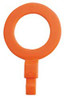 LABEL SAFE 260006 FILL POINT ID WASHER,1 NPT,ORANGE,PK6