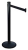 RETRACTA-BELT 301BA-BK BARRIER POST WITH BELT 10 FT L BLACK
