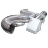 LAMBRO INDUSTRIES 316WUL VENT KIT DRYER PLST 4INX8FT WH