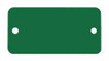 C.H. HANSON 43096 BLANK TAG,ALUM,1 1/2IN H,3IN W,GREEN,PK5