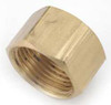 ANDERSON METAL CORP 700081-10 BRASS COMPRESSION CAP, LEAD-FREE, 5/8-IN