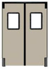 CHASE 7284RDBEI H1835 SWINGING DOOR 7 X 6FT BEIGE POLYET