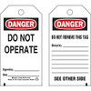 BRADY SPC ABSORBENTS 76226 DANGER TAG 5-1/2INHX3INW POLY BRASS PK25