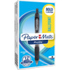 PAPERMATE 89465 BALLPOINT PEN RETRACTABLE MED BLK PK12