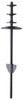 ANNIN FLAGMAKERS 897 GROUND SPIKE 4IN STEEL BLACK