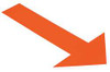 MIGHTYLINE ARROW10O IND FLOOR TAPE MARKERS ARROW ORNG PK 50