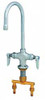 T&S B-0300 GOOSENECK FAUCET MANUAL LEVER BRASS DECK