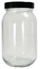 QORPAK GLC-01780 PRECLEANED BOTTLE,240ML,GLASS,WIDE,PK24