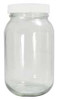 QORPAK GLC-01790 PRECLEANED BOTTLE,240ML,GLASS,WIDE,PK24