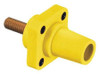 HUBBELL HBLFRSCY RECEPTACLE YLW FEMALE STUD TAPER NOSE