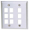 HUBBELL SSF209 PLATE 9 PORTS GRAY
