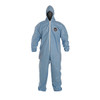 DUPONT TM127SBU2X002500 HOODED COVERALLS,BLUE,2XL,ELASTIC,PK25