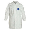 DUPONT TY216SWHXL003000 TYVEK LAB COAT SNAP FRONT 5 2 POCKETS XL