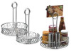AMERICAN METALCRAFT SSCC6 CONDIMENT RACK SILVER 6 1/4 X 9 IN.