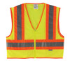 MCR SAFETY WCCL2LL POLY, MESH SAFETY VEST, 4 1/2" ORANGE/SI