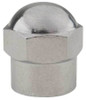 HALTEC N-1202 CHROME PLATED HEX DOME VALVE CAP PK100