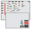 MAGNA VISUAL OB-3648B GRID BOARD, PORCELAIN, 36 IN, 48 IN, ALU