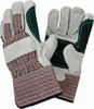 MCR SAFETY 1211XL LEATHER PALM GLOVES, DOUBLE PALM, C GRAD