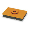 MASON 2LVP7 VIBRATION ISO PAD 4X4X1 IN W/HOLE