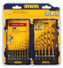 IRWIN 3018009 DRL BIT 15PC TIN TURBO SPEEDBOR PRO SET