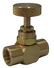 GRAINGER GLOBAL SOURCING 5TUL2 NEEDLE VALVE 1/4 IN NPT 600 PSI BRASS