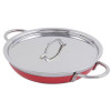BON CHEF 60306RED CASSEROLE RND 11-5/8" W/CVR DBL HDL RED