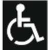 GRAINGER GLOBAL SOURCING 3W635 PARKING LOT SYMBOL DISABLED PLASTIC